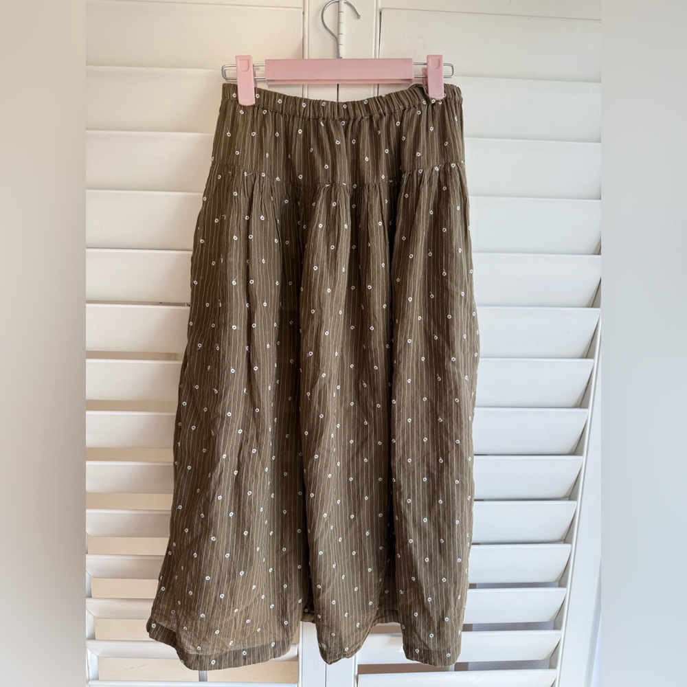 Olive Green BSBEE maxi Skirt sz S